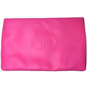 DIOR Vegan Leather Two tone red pink POUCH